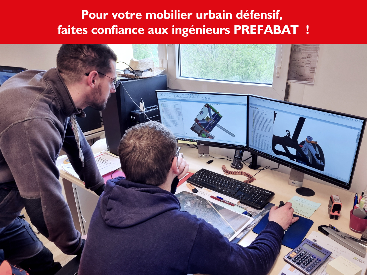 Pour votre mobilier urbain défensif, faites confiance aux ingénieurs PREFABAT !